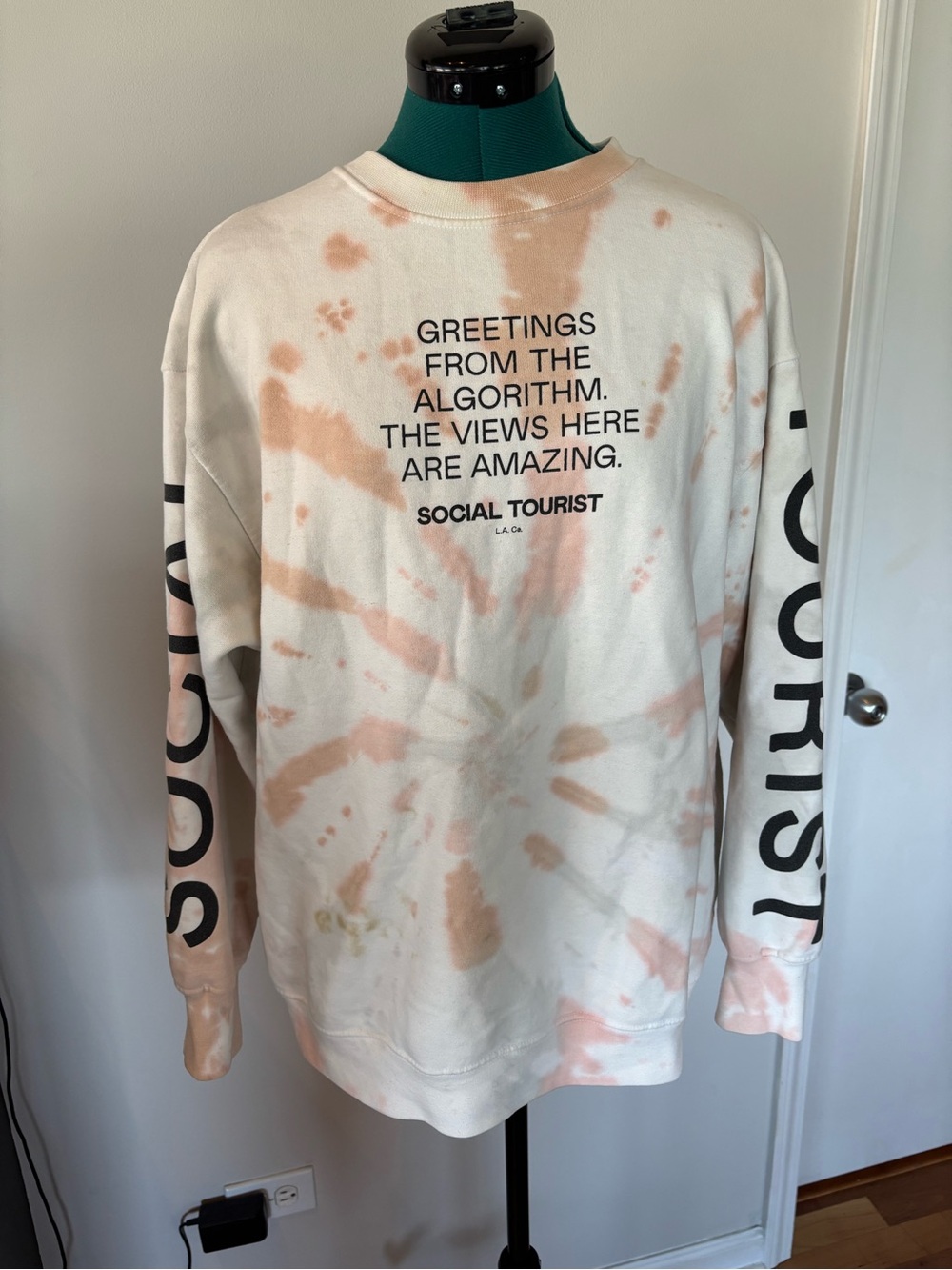 Social Tourist Tie-Dye Crewneck Sweatshirt, small